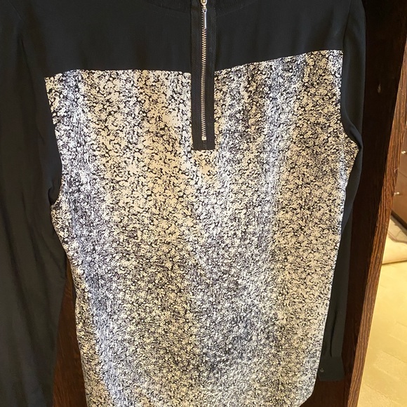 Rebecca Taylor silk blouse with zipper back - Picture 7 of 11